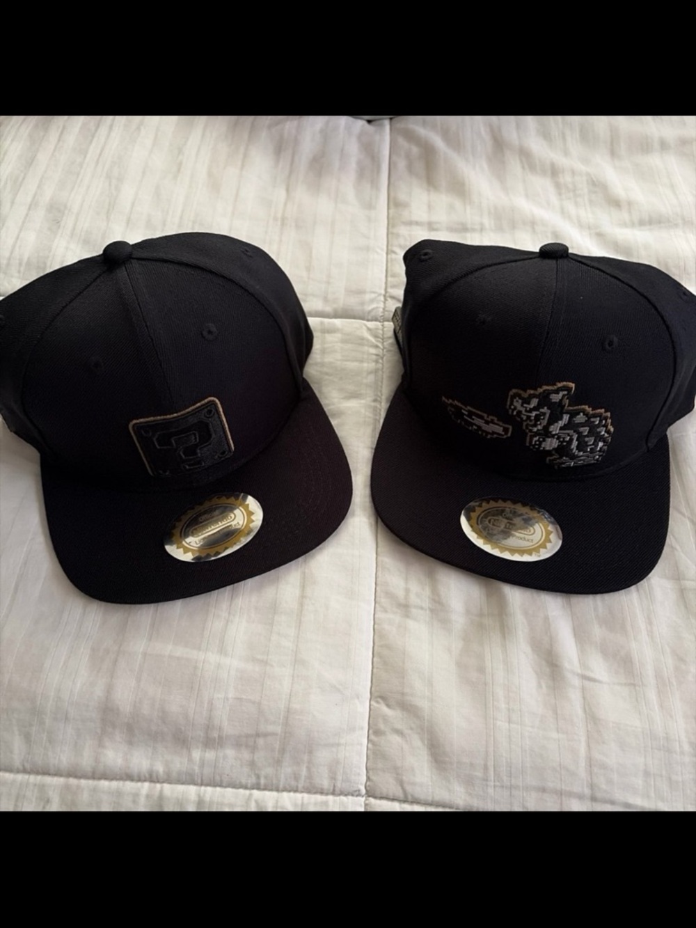 Super Mario Question Mark/ Bowser Caps